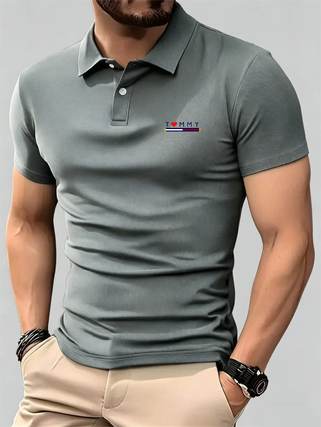 Men Formal Wear Pinterest - Yeni Nefes Alabilen Kısa Kollu Düğmeli