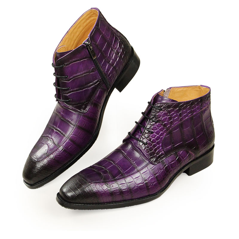 Men Formal Wear With Boots - Yeni moda yarım çizmeler saf inek