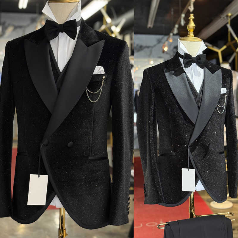 Men'S Formal Wear No Suit - Lüks Simli Erkek Resmi Takım Elbise