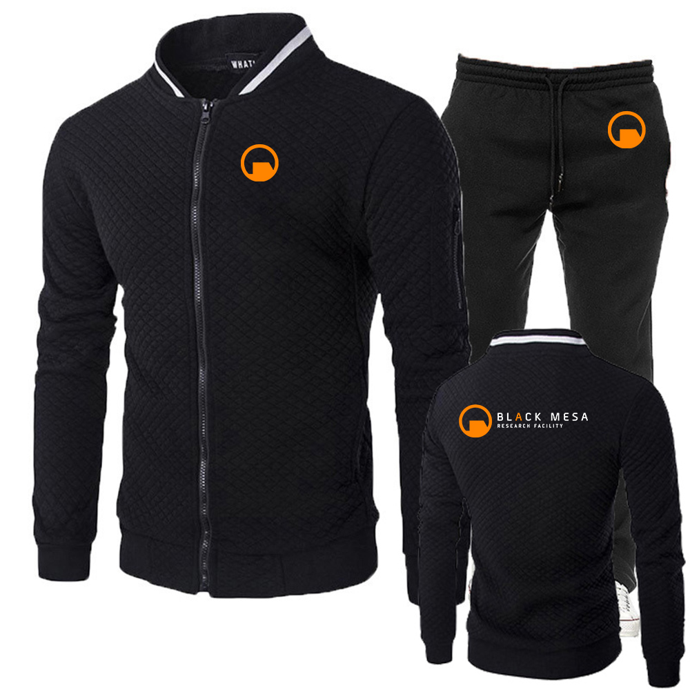 Slim Fit Suit Set - Black Mesa Araştırma Tesisi Yeni erkek