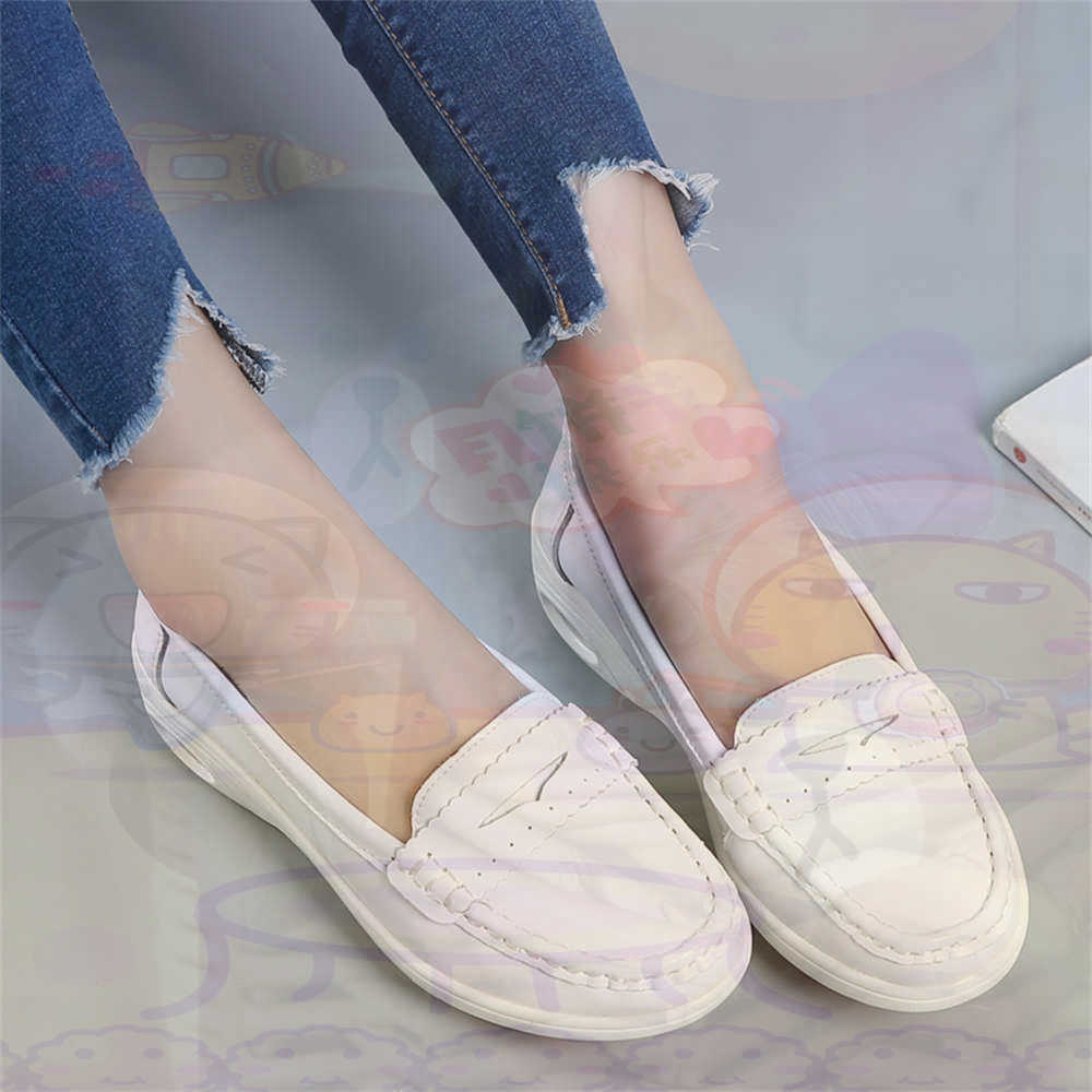 Young Men'S Semi Formal Wear - Yumuşak Slip-on Bayan Büyük Boy Ayakkabı