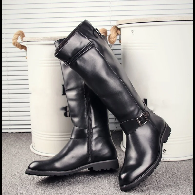 Men Formal Wear With Boots - Artı Boyutu 37-46 En Kaliteli Punk