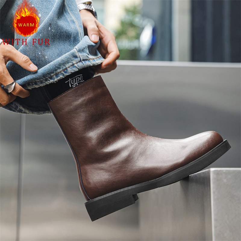 Sonbahar ve kış erkek uzun çiz - Men Formal Wear With Boots incelemesi ve fiyatı