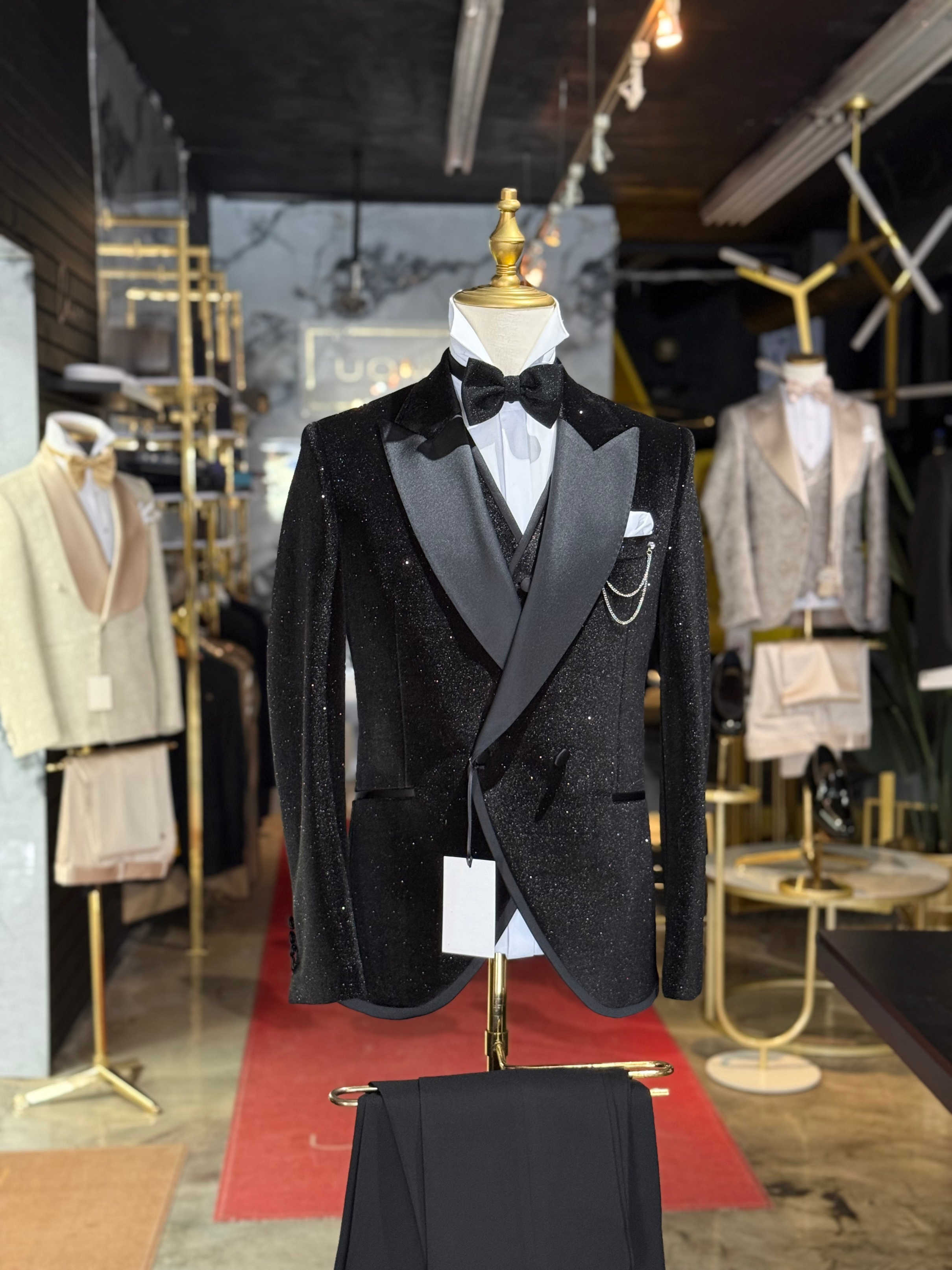 Lüks Simli Erkek Resmi Takım E - Men'S Formal Wear No Suit incelemesi ve fiyatı