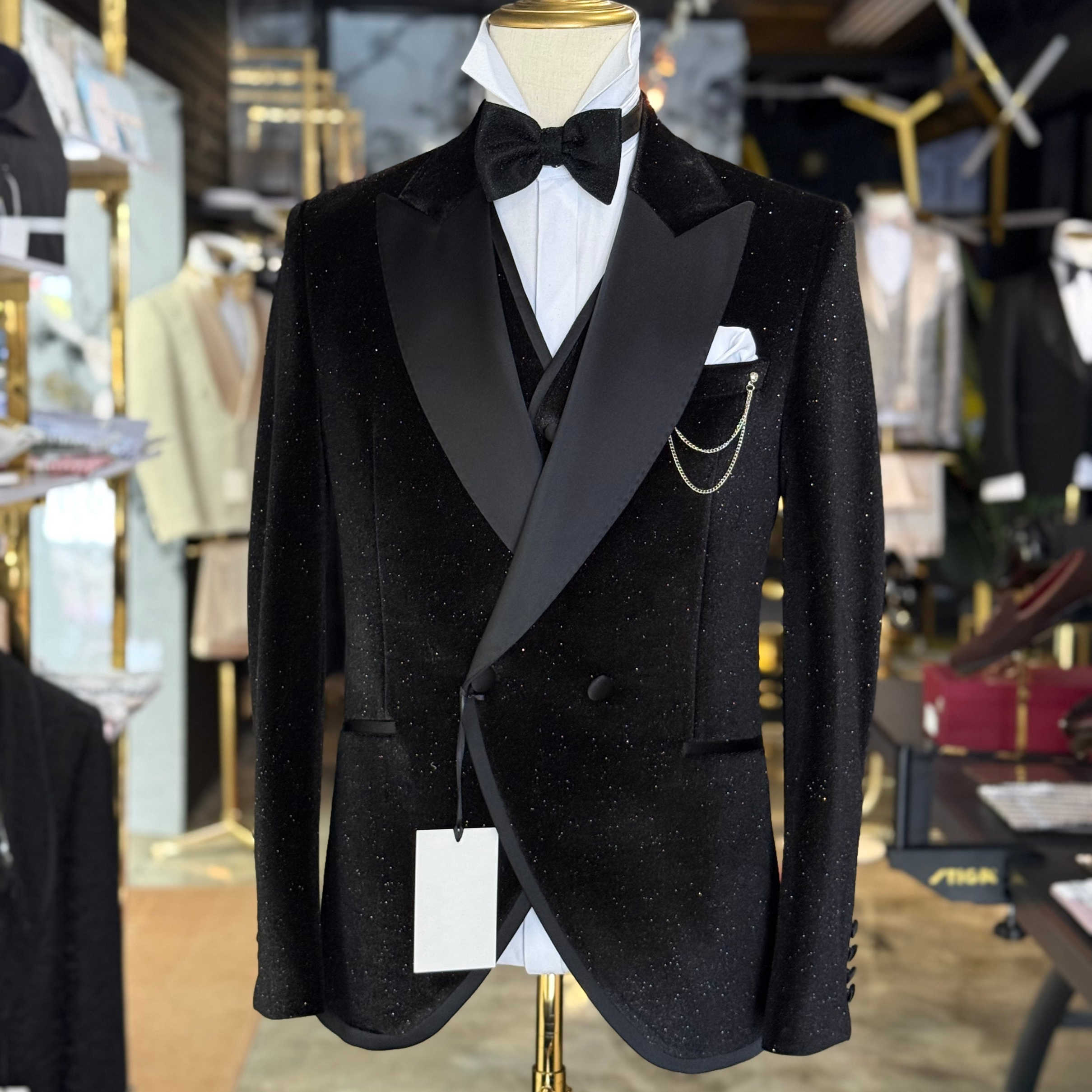 Lüks Simli Erkek Resmi Takım E - Men'S Formal Wear No Suit incelemesi ve fiyatı