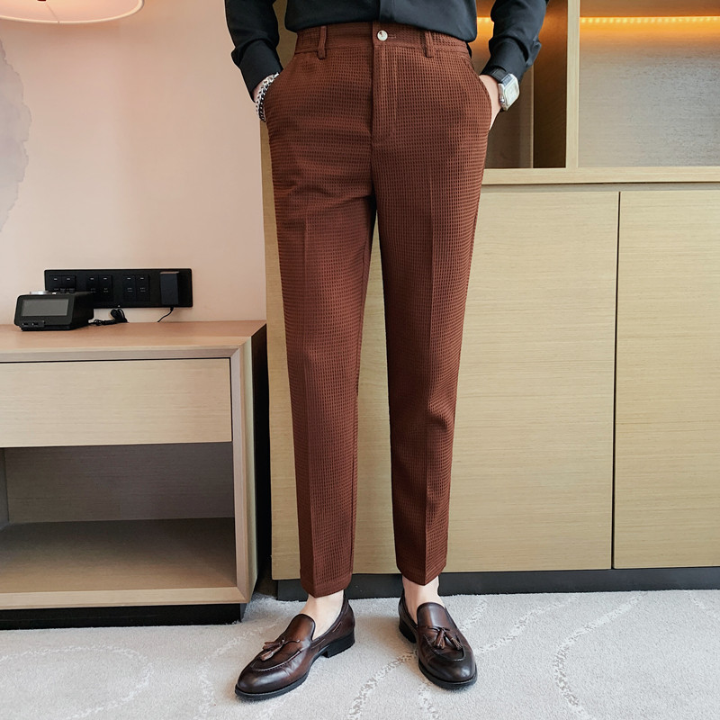 2024 Sonbahar Yeni Waffle Stre - Men Formal Wear Pinterest incelemesi ve fiyatı