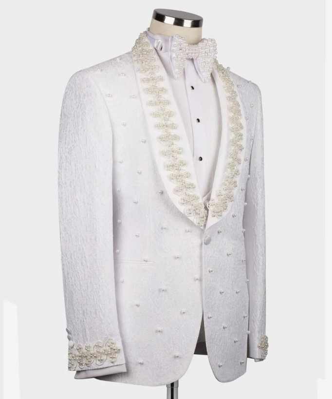 Beyaz Düğün Erkek Takım Elbise - Men'S Formal Wear No Suit incelemesi ve fiyatı