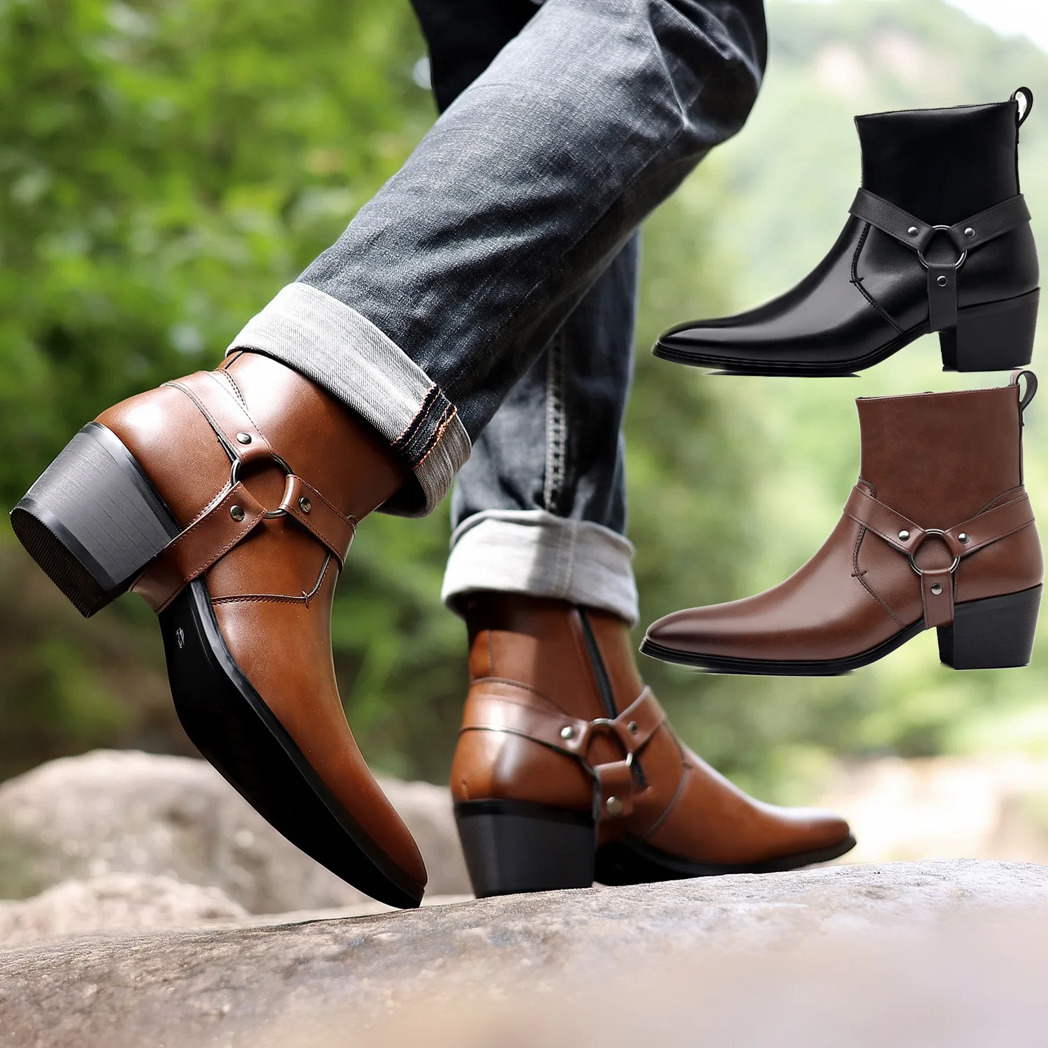Klasik Batı Kovboy Şövalye Çiz - Men Formal Wear With Boots incelemesi ve fiyatı