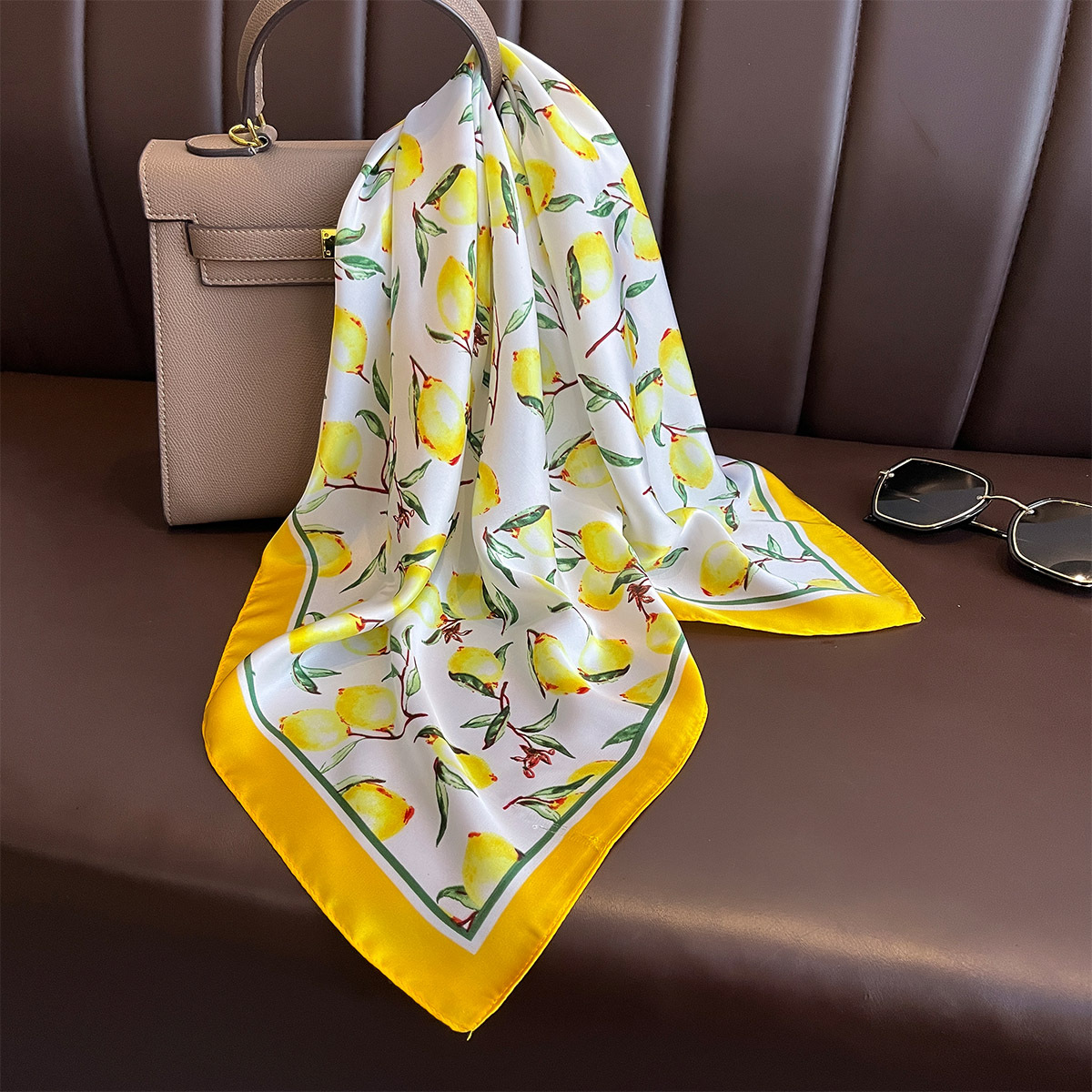 2025 yeni sarı limon baskı kar - Silk Tie Woven incelemesi ve fiyatı