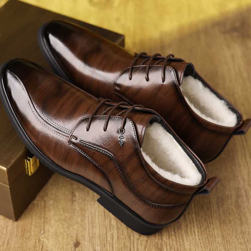Erkek Kış Deri Ayakkabı Kadife - Men Formal Wear With Boots incelemesi ve fiyatı